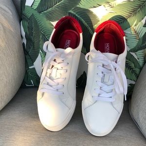 MOVMT Pisces Sneakers-White Coated Leather, incredible foam padding New sz 8.5